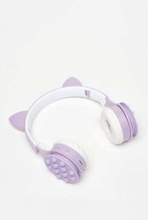 Textured Bluetooth Wireless Headphones with Ear Applique