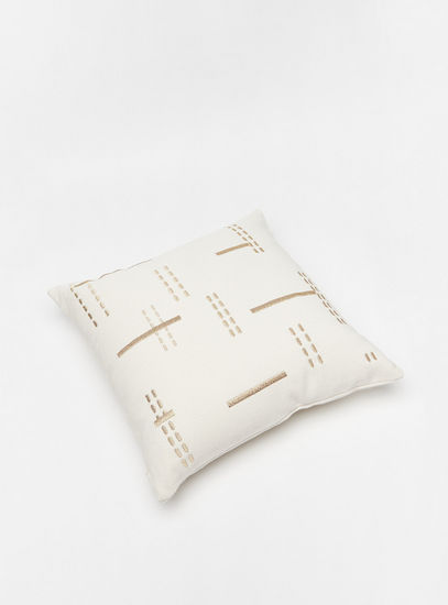 Embroidered Filled Cushion - 45x45 cms-Cushions-image-1