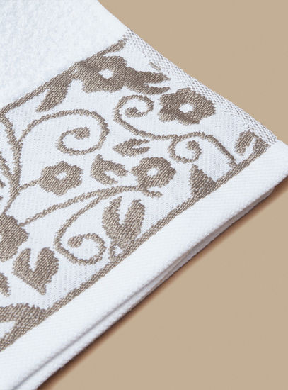 Floral Embroidered Bath Towel - 70x140 cms-Bath Towels-image-1