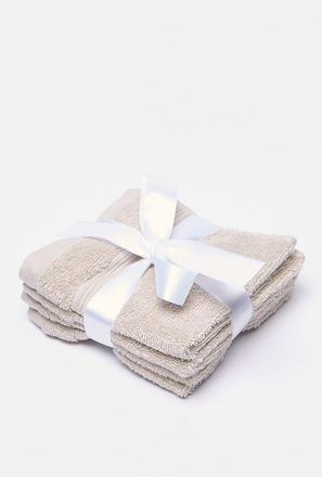 Textured 4-Piece Face Towel Set - 30x30 cms-mxhome-bathroomessentials-towels-facetowels-1