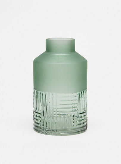 Embossed Glass Vase-Vase & Deco Bowls-image-0