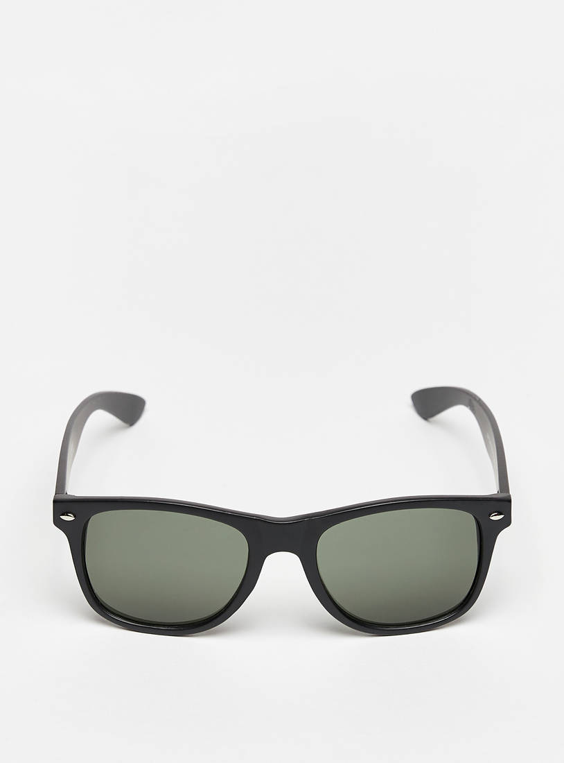 Tinted Full Rim Sunglasses with Nose Pads-Sunglasses-image-0