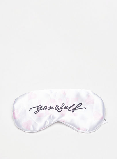 Slogan Print Eye Mask with Elasticated Band-Other Accessories-image-0