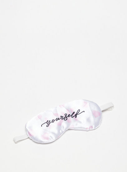 Slogan Print Eye Mask with Elasticated Band-Other Accessories-image-1