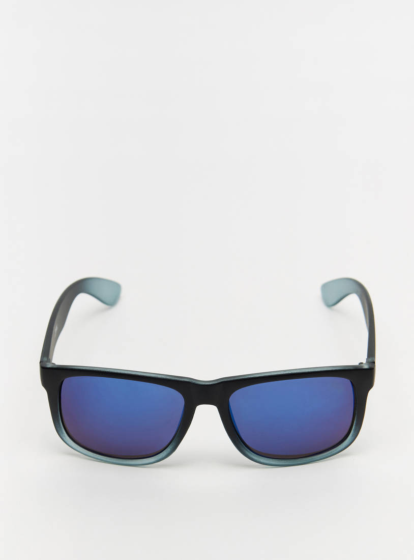 Tinted Lens Full Rim Sunglasses with Nose Pads-Sunglasses-image-0