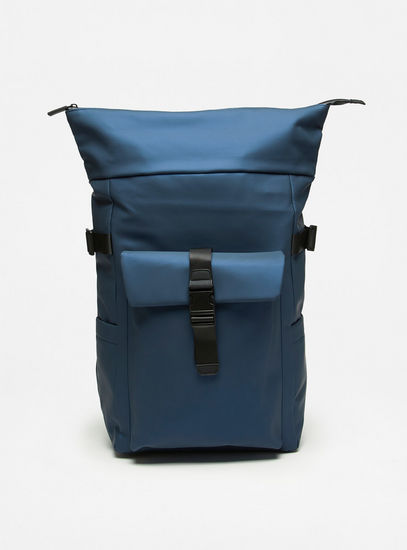 Plain Backpack with Zip Closure-Bags-image-0