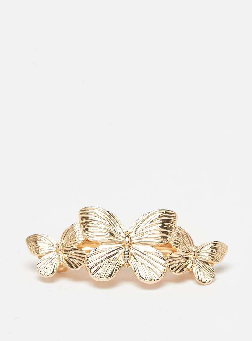 Butterfly Accented Barrette Clip-Sets-image-0