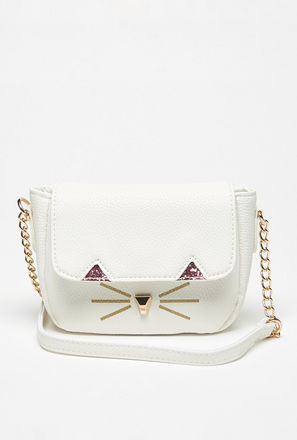 Kitty Embellished Crossbody Bag