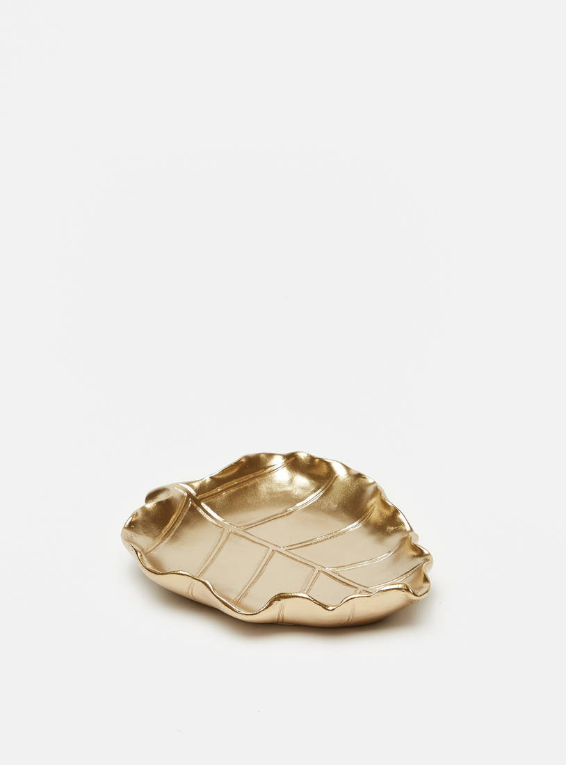 Leaf Patterned Decorative Tray-Home Décor-image-0