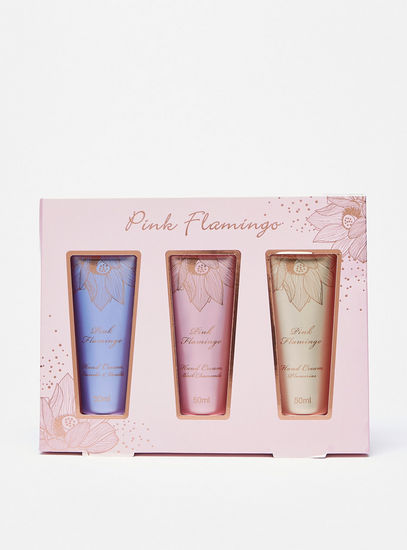 Pink Flamingo 3-Piece Hand Cream Set - 50 ml-Hands & Feet Care-image-0