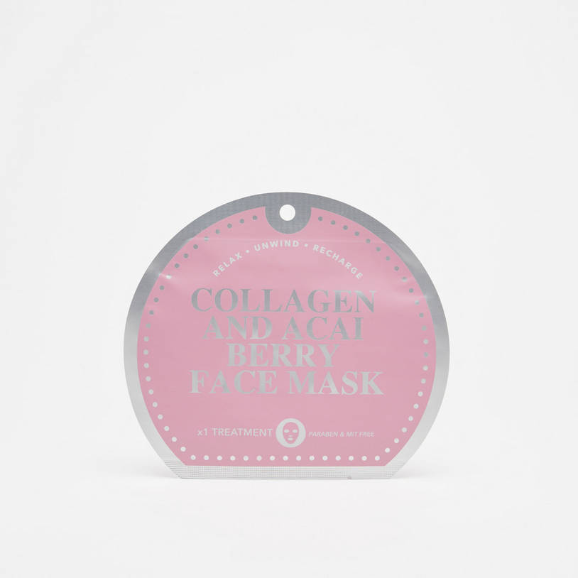 Collagen and Acai Berry Face Mask Sheet-Face-image-0