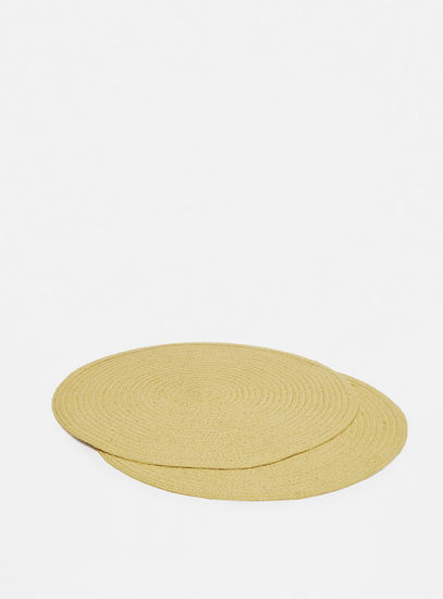 Textured Round Placemat-Placemats-image-0