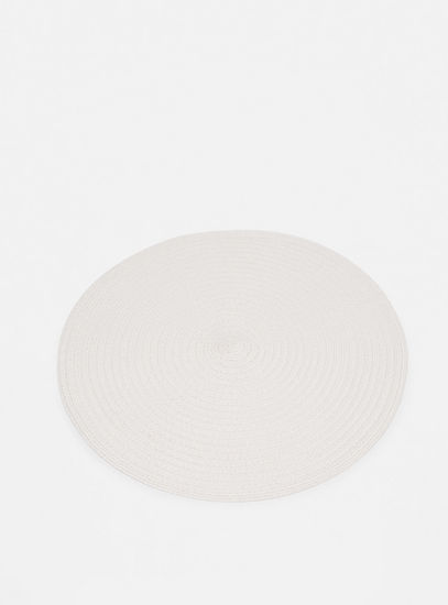 Pack of 2 - Textured Round Placemat-Placemats-image-1