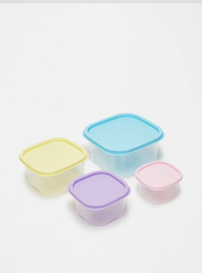 Plain 4-Piece Food Container Set-Jars-image-1
