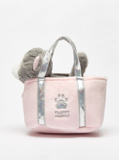 Embroidered Handbag with Soft Toy-Infant Toys-image-0