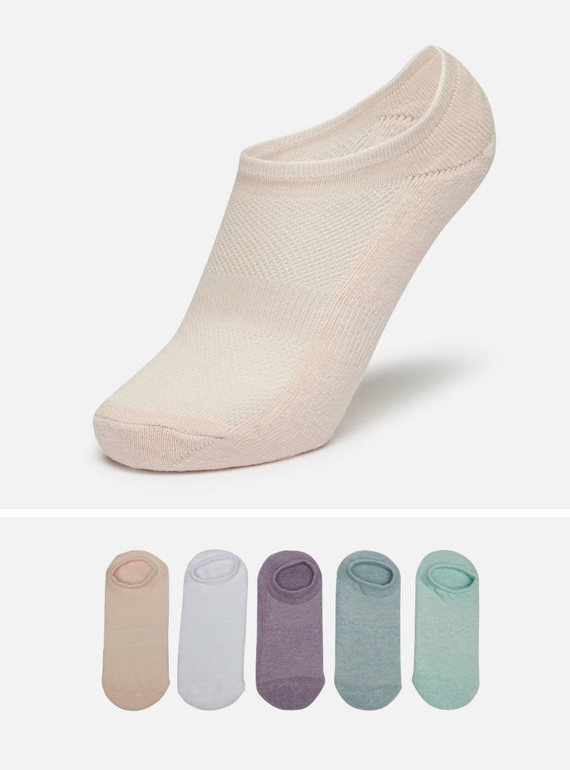 Pack of 5 - Plain Half Terry Footies-Socks & Stockings-image-0