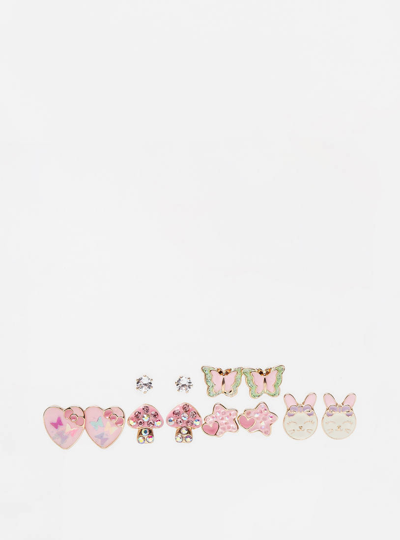 Pack of 6 - Assorted Embellished Earrings-Earrings-image-0