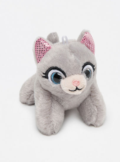 Kitten Glitter Eyes Plush Soft Toy with Heart Cutout Case-Infant Toys-image-0