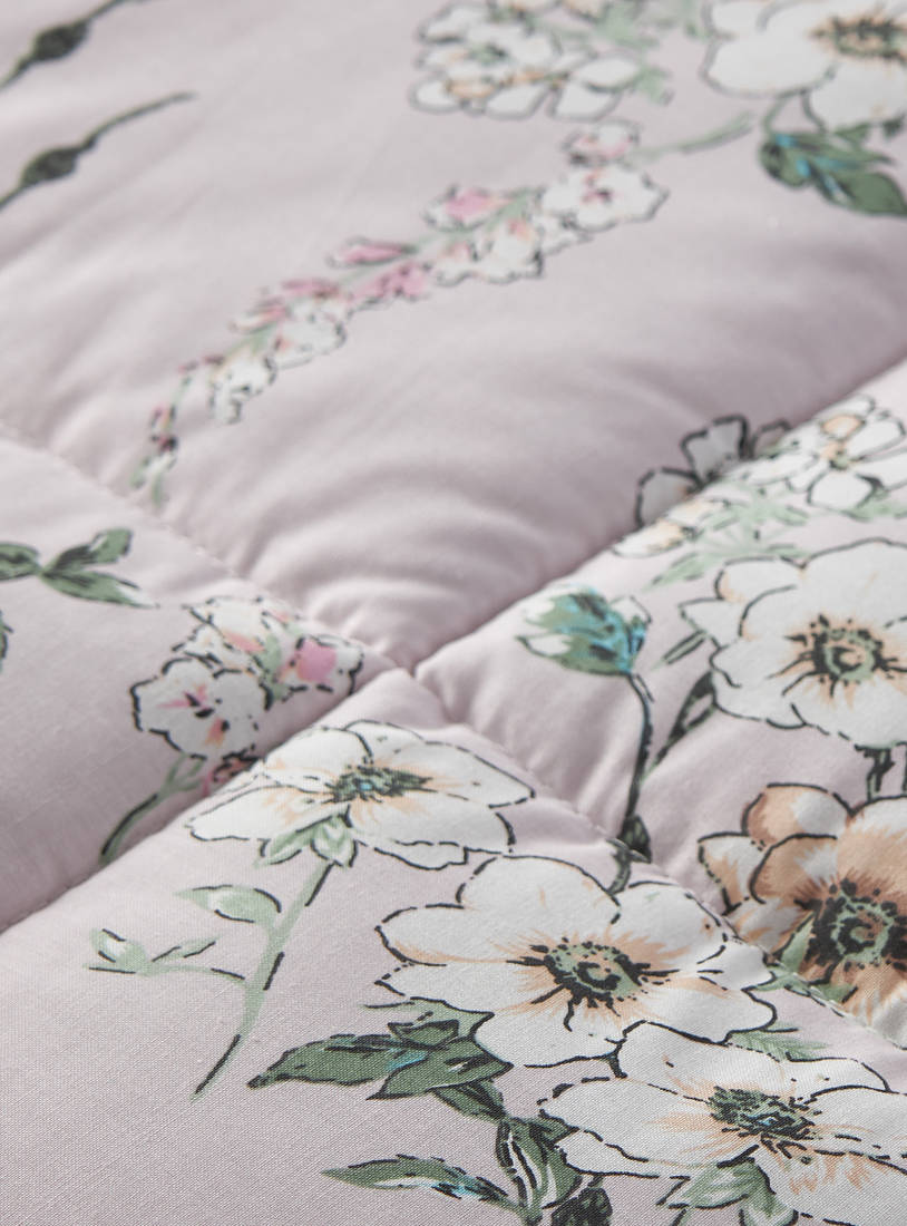 All-Over Floral Print 2-Piece Single Comforter Set - 220x160 cm-Comforters & Quilts-image-1