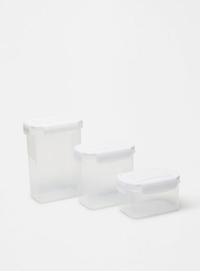 Plain 3-Piece Airtight Food Container Set-Jars-image-0