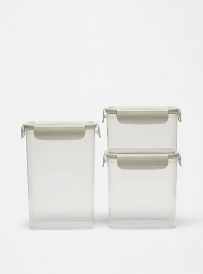 Airtight 3-Piece Container with Lid Set-Jars-image-0
