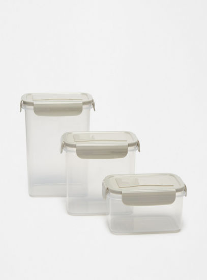 Airtight 3-Piece Container with Lid Set-Jars-image-1