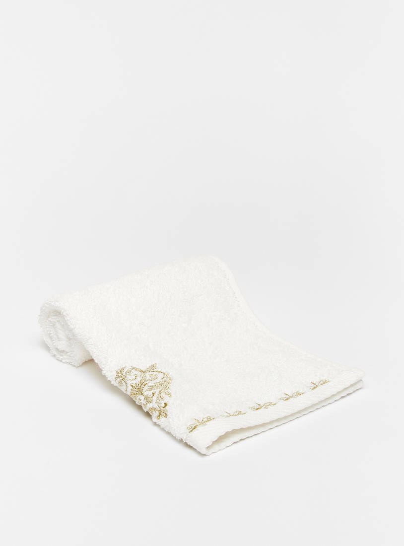Embroidered Guest Towel - 50x30 cms-Bath Towels-image-0