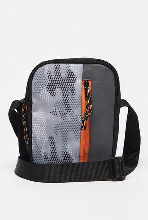 Printed Crossbody Bag with Adjustable Strap and Zip Closure-mxmen-bagsandwallets-bags-3