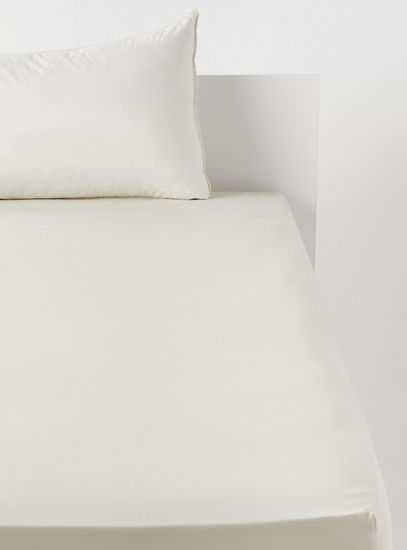 Plain Fitted Sheet - 90x200 cm-Fitted Sheets-image-0