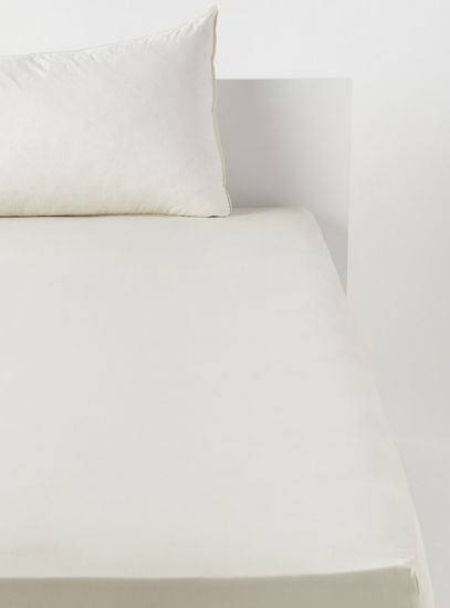 Plain Fitted Sheet - 150x200 cm-Fitted Sheets-image-0