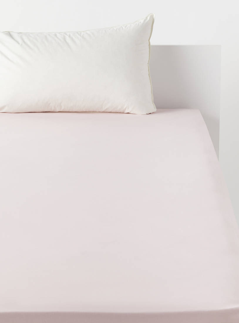 Plain Fitted Sheet - 90x200 cm-Fitted Sheets-image-0