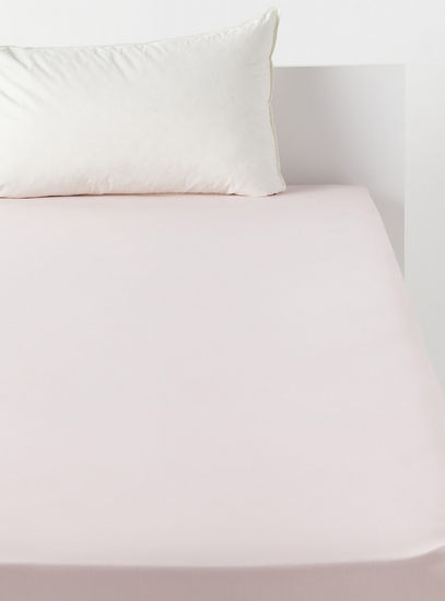 Plain Fitted Sheet - 150x200 cm-Fitted Sheets-image-0