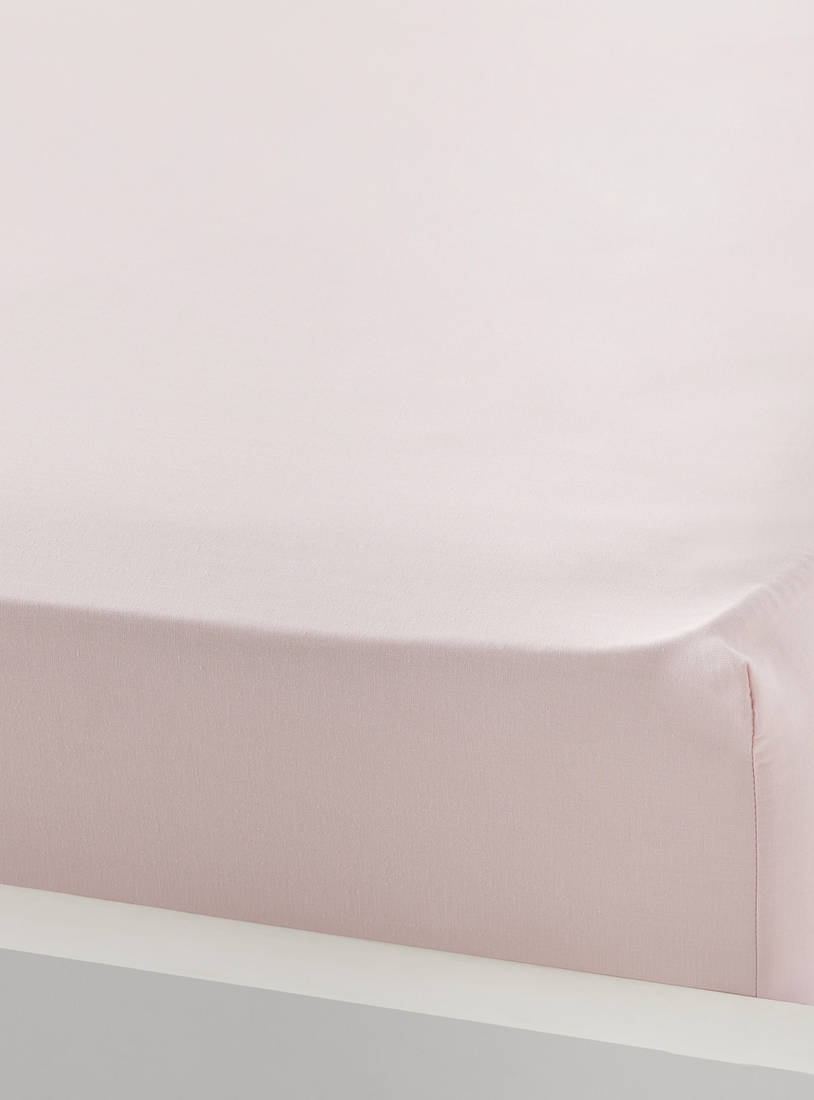 Plain Fitted Sheet - 150x200 cm-Fitted Sheets-image-1