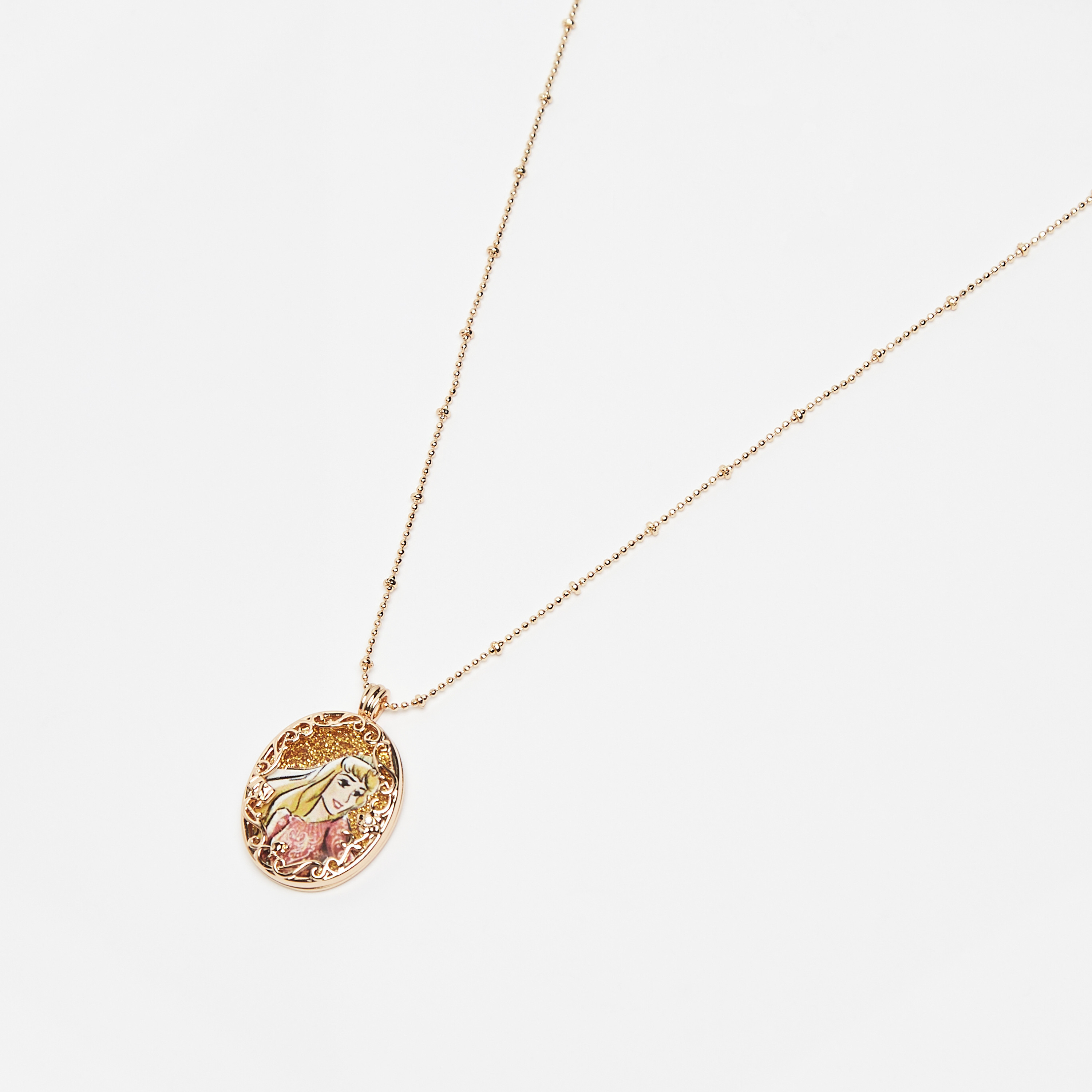 Shop Embellished Princess Aurora Pendant Necklace with Lobster Clasp Online  | Max UAE