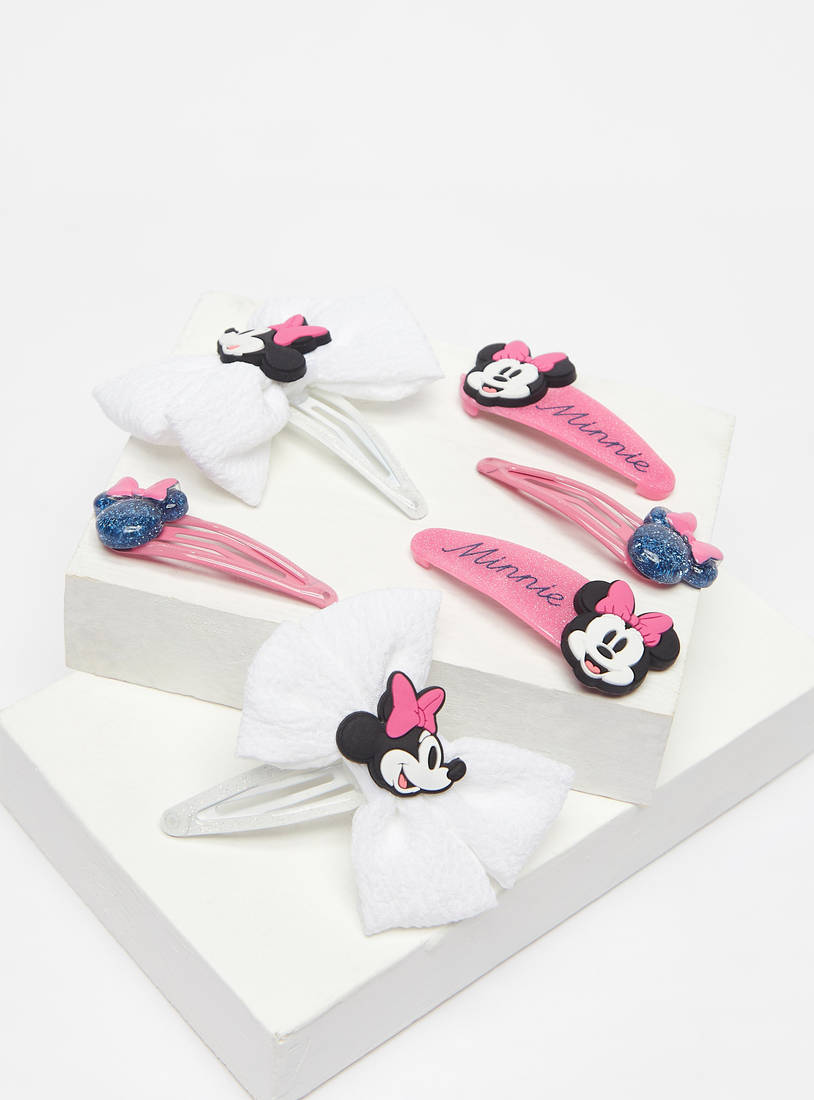 Pack of 6 - Minnie Mouse Accent Tic Tac Hair Clip-Others-image-1