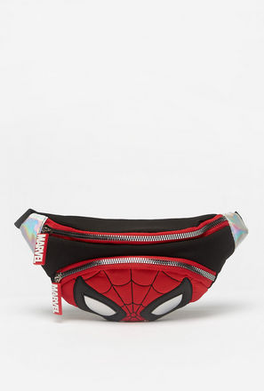 Spider-Man Print Waist Bag with Clip Lock Closure and Adjustable Strap-mxkids-accessories-boys-travelaccessories-1