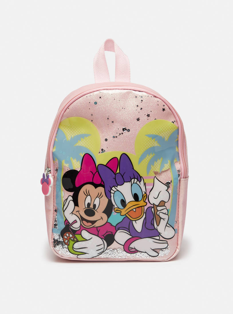 Minnie Mouse and Daisy Duck Print Backpack-Bags-image-0