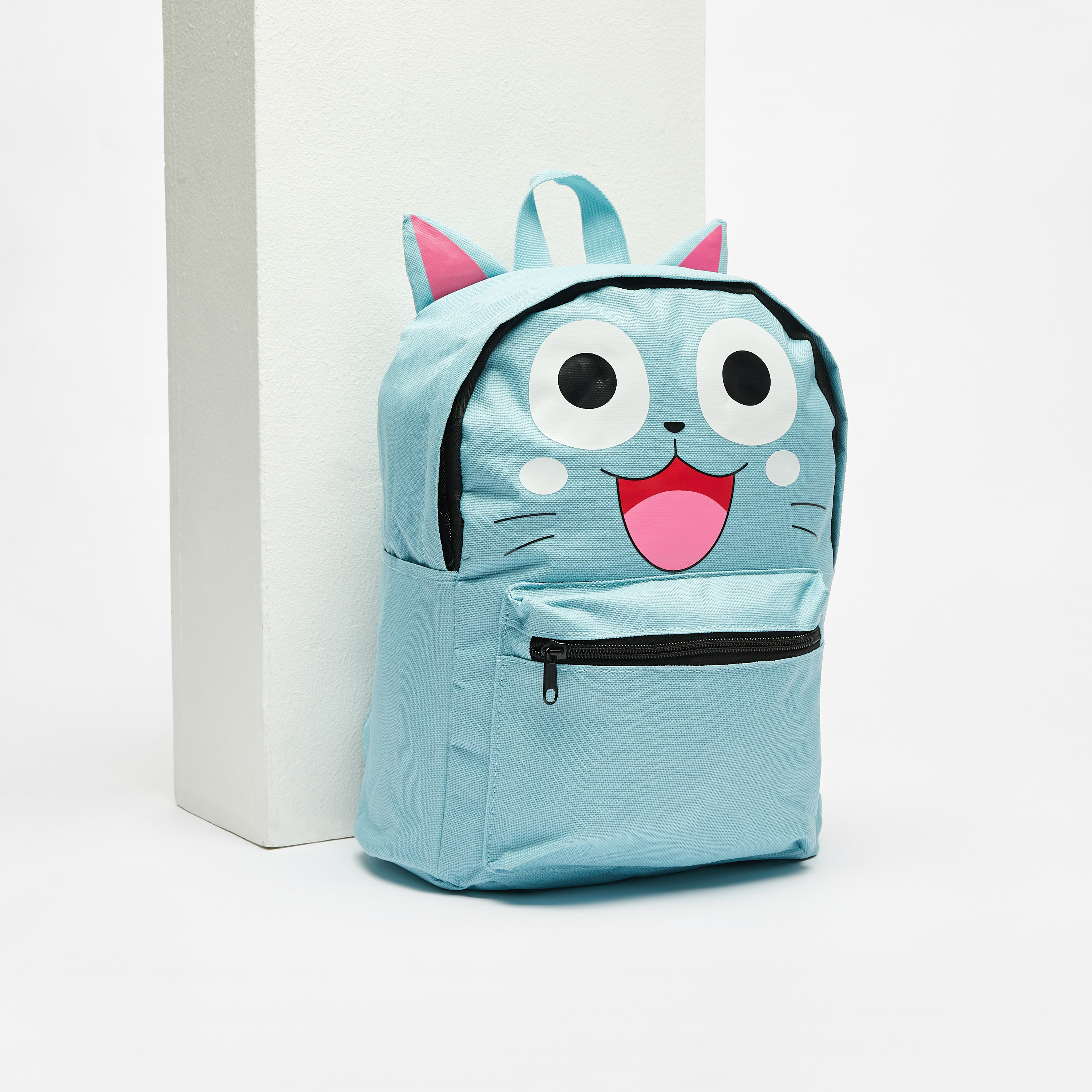 Shop Animal Face Print Backpack with 3D Ears and Adjustable Straps Online Max Egypt