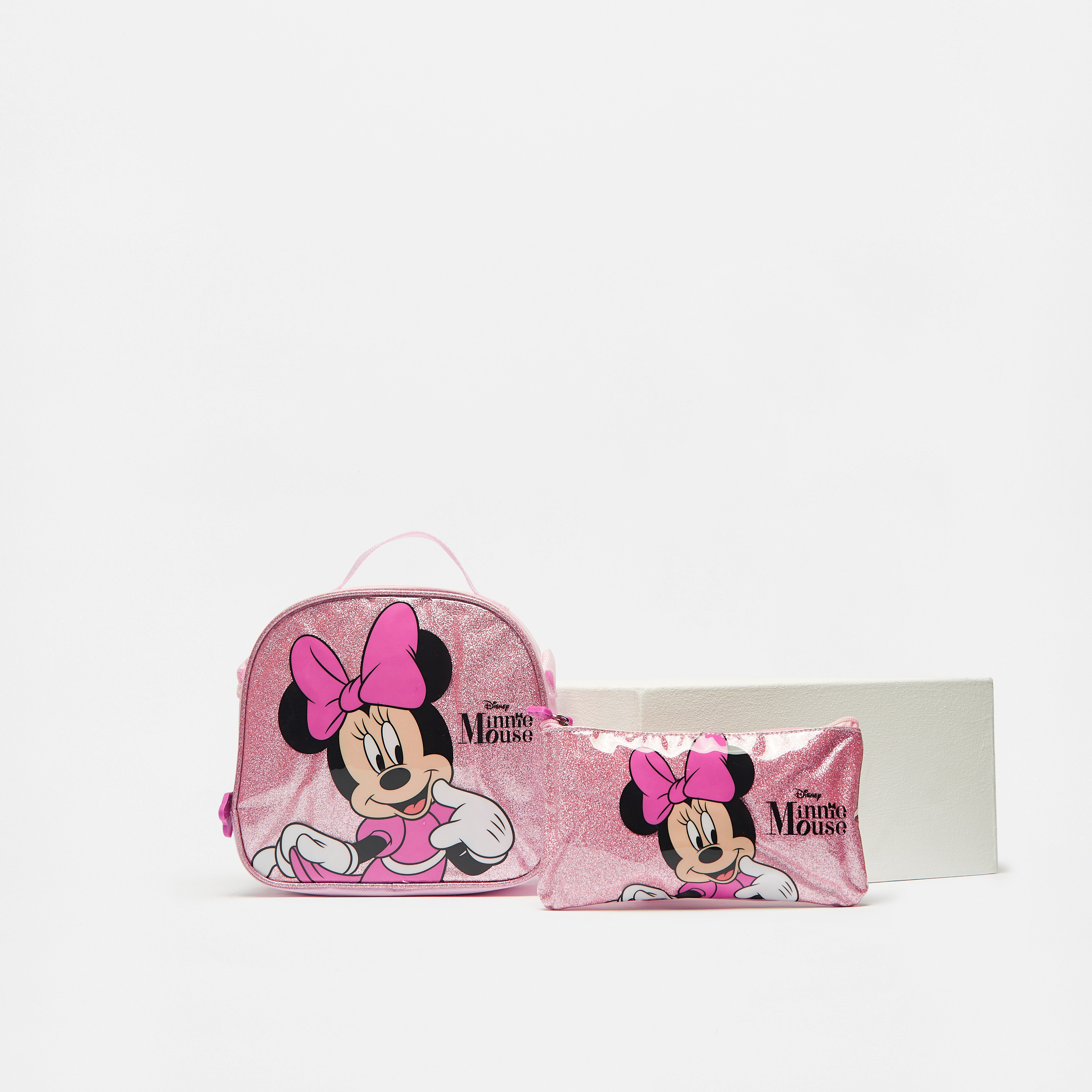Shop Minnie Mouse Print 5-Piece Trolley Backpack Set Online