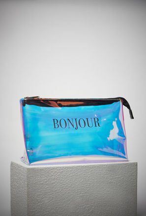 Holographic Printed Pouch with Zip Closure-mxwomen-bagsandwallets-pouches-3