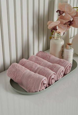 Textured 4-Piece Face Towel Set - 30x30 cm-mxhome-bathroomessentials-towels-facetowels-2