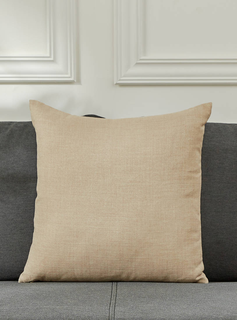 Plain Square Filled Cushion with Zip Closure - 45x45 cm-Cushions-image-1