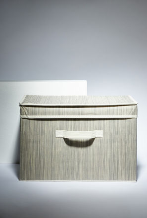 Textured Storage Box with Lid - 25x38 cm-mxhome-bathroomessentials-laundryhampersandstorage-3