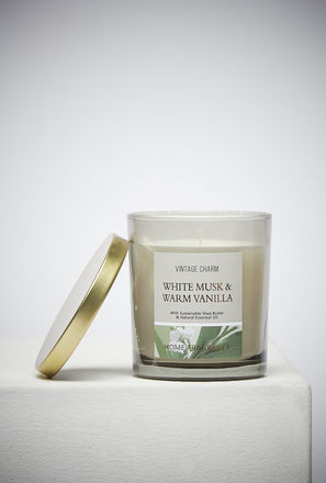 Vintage Charm White Musk and Warm Vanilla Scented Jar Candle-mxhome-decorandgifting-candles-1
