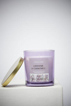 Vintage Charm Lavender and Chamomile Scented Jar Candle-mxhome-decorandgifting-candles-0