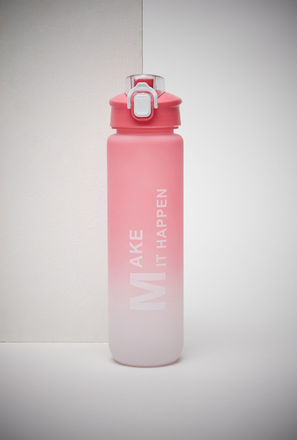 Slogan Print Water Bottle - 1 L-mxhome-kitchenanddining-glassesanddrinkware-waterbottles-0