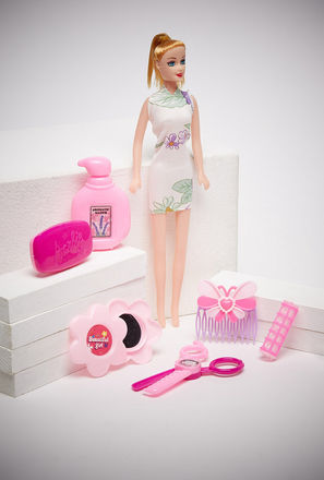 Barbie Doll with Beauty Set-mxkids-toys-girls-dollsandaccessories-0