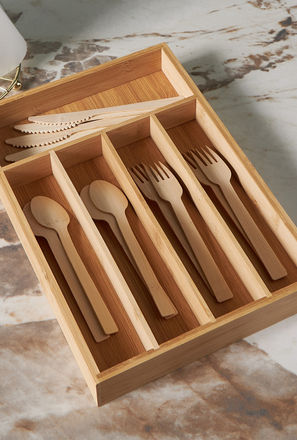 Bamboo 5-Compartment Cutlery Organiser-mxhome-kitchenanddining-kitchenaccessories-kitchentools-2