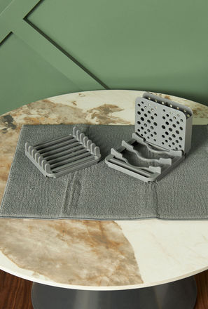 Foldable 2-Piece Drying Dish Rack Set with Microfibre Mat-mxhome-kitchenanddining-kitchenaccessories-kitchentools-3