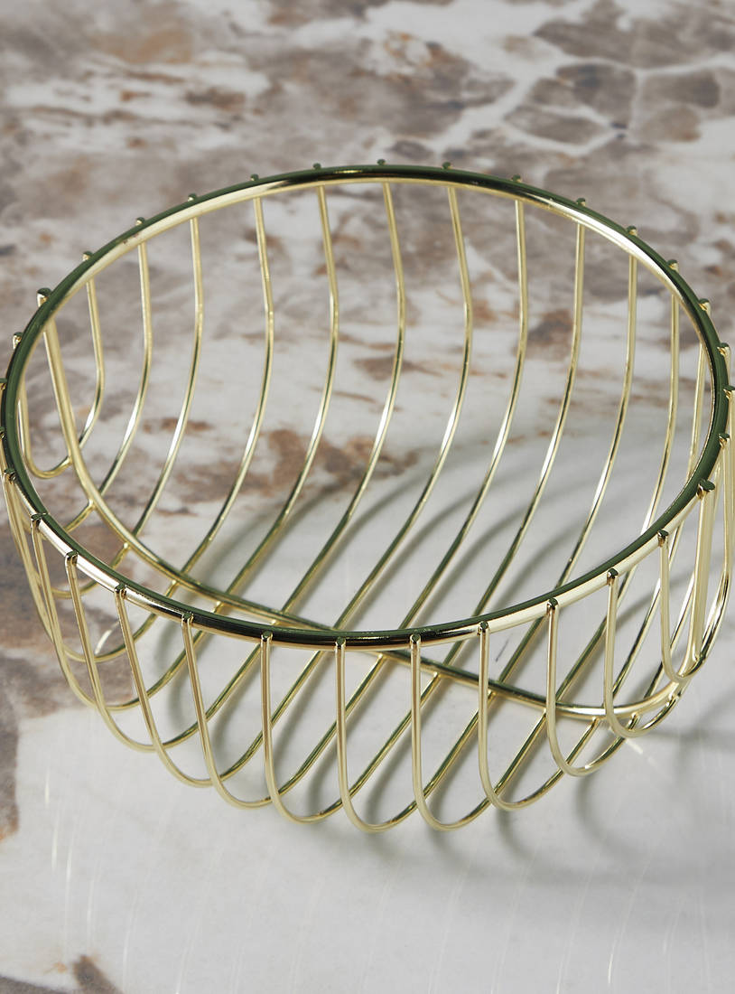 Metallic Decorative Basket-Home Décor-image-1